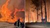 One dead and hundreds of thousands evacuated as wildfires rage across France and Spain