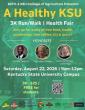 A Healthy KSU 3K Run/Walk & Health Fair set for Aug. 22