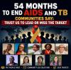 54 months to end AIDS and TB: Communities say "Trust us to l...