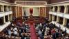 Protesters arrested outside Albanian parliament as MPs debate US defence loan