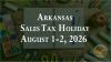 Arkansas sales tax holiday set for Aug. 1-2