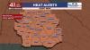 All of Middle Georgia to be under a Heat Advisory Tuesday