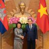 Cambodian NA President Holds Bilateral Talks with Vietnamese...