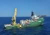 Singapore-flagged diving support vessel on duty in Arabian Gulf