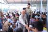 Kem Sokha, UN Special Rapporteur Visit Displaced Families in Border Areas
