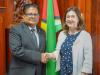 Minister Singh commends outgoing World Bank Group Representative Diletta Doretti for dedicated service to Guyana