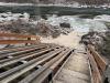 Cyr Bridge boat slide under construction