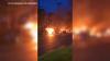 Transformer explodes, sets multiple cars ablaze in Hackensack, New Jersey