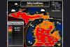 Michigan Enjoys Mostly Sunny Wednesday as Inland Highs Reach the 80s Near Lansing and Kalamazoo While Lakeshore Communities Stay Much Cooler