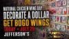 National Chicken Wing Day Brings BOGO Deal to Area Jefferson’s Restaurants