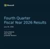 (PR) Microsoft Announces Fourth Quarter Fiscal Year 2026 Results