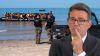 Gormless French cops watch on as 1,000 illegal migrants head for UK hours after PM claimed small boats plan was working
