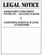 Legal Notice: Jewish Student Enrichment Center vs. Wadsworth, Burton R