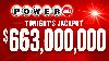 $663 million Powerball jackpot up for grabs Wednesday night