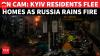 Russian Missiles Pound Kyiv; Market Engulfed In Flames, Civilians Flee Homes | WATCH