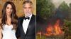 George, Amal Clooney evacuate French home as wildfires sweep Southern Europe
