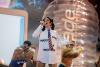 Popular singer gets trapped in an inflatable water bottle as stunt goes awry