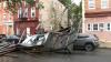 Cars crushed after building under construction collapses in Mount Vernon