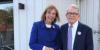 First Lady Fran DeWine cooking pizza inside new Ohio Agriculture Center