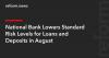 National Bank Lowers Standard Risk Levels for Loans and Deposits in August