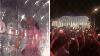 Katy Perry gets stuck in a giant inflatable water bottle in crowd stunt gone wrong