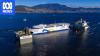 Slow-motion big ship lift operation thrills spectators in Hobart
