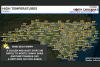 Charlotte Raleigh and Asheville See Sunny Skies Friday as North Carolina Highs Reach Low 90s in South Amid Cool and Tranquil Statewide Conditions