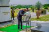 Gabonese President lays wreath to honour former President Rawlings