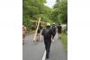 Catholic hikes up Massachusetts mountain carrying 130-pound cross to honor Christ