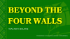 BEYOND THE FOUR WALLS: Reflecting on peace education, from the sidelines  