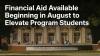 Financial Aid Available Beginning in August to Elevate Program Students