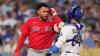 Boston's Contreras exits after fastball clips helmet