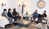 Senate Chairman Gilani, UK Ambassador Jane Marriott visit Eidgah Sharif in Rawalpindi