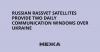 Russian Rassvet satellites provide two daily communication windows over Ukraine