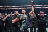 Watch Khabib Nurmagomedov snatch belt from Jake Paul in awkward post-fight moment at PFL New York
