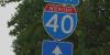 Traffic building on I-40 Westbound in Knoxville