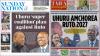 Kenyan Newspapers, August 2: Uhuru Kenyatta Convenes Meeting with Opposition to Plot against Ruto