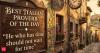 Best Italian Proverb of the Day: "He who has time should not wait for time". A life lesson on acting before it's too late