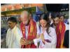 Hardik Pandya goes bald, offers prayers at Venkateswara Swamy temple with girlfriend Mahieka