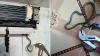 AC tech pulls four snakes out from noisy bedroom unit
