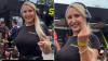 BBC presenter Emma Louise Jones giggles as she makes illicit gesture before posting about nudist beach
