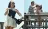 Jess Wright unwinds with husband William Lee Kemp and son Presley on holiday in Portugal - after revealing she is scared of having more kids