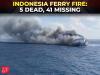 Indonesia ferry fire: 5 dead, 41 missing after blaze engulfs passenger vessel