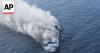Survivors of blaze on Indonesian passenger ferry which killed at least 5 people