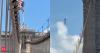 WATCH: Viral video captures naked man's daring jump from Brooklyn Bridge after erecting flags in a shocking stunt
