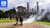 Police hunt for offenders after alleged assault on Camp Sovereignty