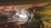 Video: Firefighters work to extinguish vehicle fire on Florida's Turnpike in Orange County