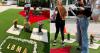 This is how Teresa Padrón maintains the memorial dedicated to El Taiger in front of the hospital where he passed away in Miami