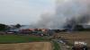 Crews continue to battle huge fire near Boston after 1km cordon was in place