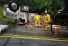 Police: Speeding driver causes oil truck rollover spill in Monroe